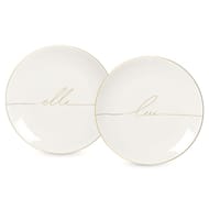 Coffret 2 assiettes dessert 19cm elle&lui assortis