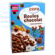 Cora kido boules de céréales soufflées chocolat 375g