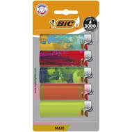 Bic maxi briquets à pierre édition limitée couleurs assorties x5