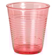 Verre en polystyrene 30 cl translucide pop rose