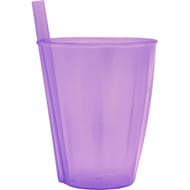 Verre a paille 30 cl translucide violet