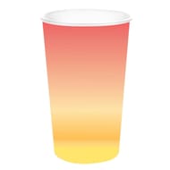 10 gobelets en carton 47cl sunrise