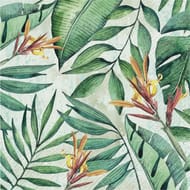 20 serviettes 33x33cm tropical garden