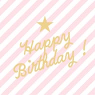 20 serviettes 33x33cm happy birthday circus rose