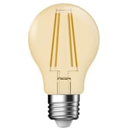 Ampoule filament decorative verre ambre forme standard