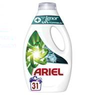 Ariel lessive liquide 31 lavages +unstoppables touche de lenor 1.395l