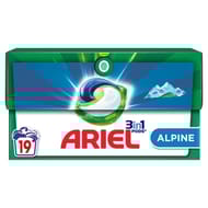 Ariel 3in1 pods lessive capsules liquides 19 lavages alpine 0.3857kg