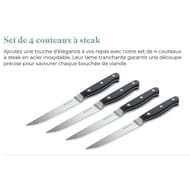 Set de 4 couteaux à steak