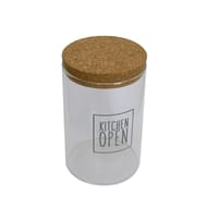 Bocal en verre 0.85l avec bouchon liège