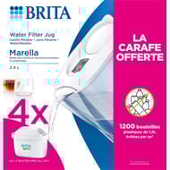 Brita carafe Marella Blanche + 4 cartouches Maxtra PRO- carafe offerte 1051514
