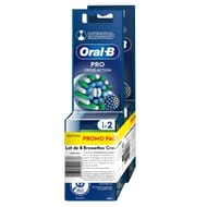 Oral-b pro cross action brossettes pour brosse à dents x4