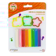 Pate a modeler 8 batons et 3 moules
