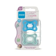 Mam sucette confort bleu 2-6 mois silicone sterilisation  x2
