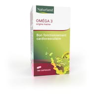 Naturland omega 3 origine marine capsules x180
