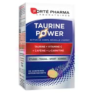 Forté pharma comprimé effervescent énergie taurine power x30