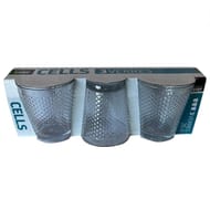 Lot de 3 gobelets generation 25cl en verre transparent forme basse