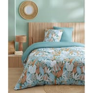Parure housse de couette 260x240 + 2 taies 63x63 havana