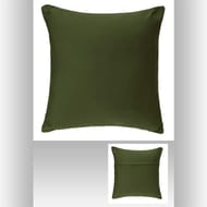 Coussin déhoussable 38x38cm kaki
