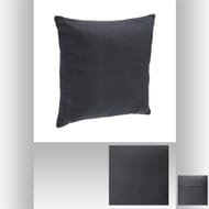 Coussin déhoussable 38x38cm gris foncé