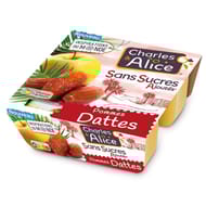 Charles & Alice sans sucre ajouté inspiration du monde pommes dattes 4x97g