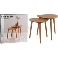 Set 2 tables gigogne naturel