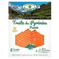Pêcheries basques truite fumée des pyrénées 6 tranches 180g