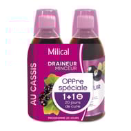 Milical draineur ultra cassis lot de 2 x 500ml