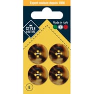 Boutons tailleur écaille 20mm x4 Style Couture