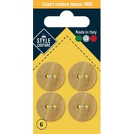 Boutons wood 20mm x4 Style Couture