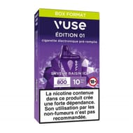 Vuse box 800 saveur raisin ice 10mg