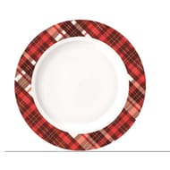 Assiette plate 26.5cm tartan