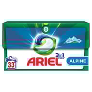 Ariel 3in1 pods lavages capsules liquides 33 lavages alpine 0.6021kg