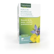 Naturland Huile de bourrache onagre bio capsules x200
