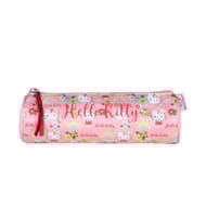 Trousse ronde hello kitty green floral