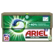 Ariel 3in1 pods lessive aloe vera 26 doses 0.647kg