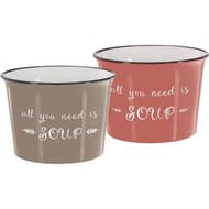 Bol a soupe conique 50cl 2 coul asso