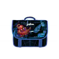 Cartable 38cm spiderman noir et bleu