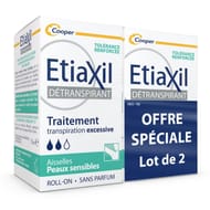Etiaxil détranspirant aisselles peaux sensibles 2x15ml