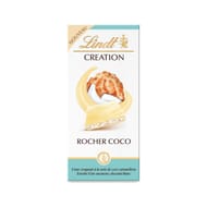 Lindt tablette de chocolat création blanc rocher coco 145g