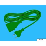 Promelect prolongateur electrique 5m 2x0.75 vert sapin
