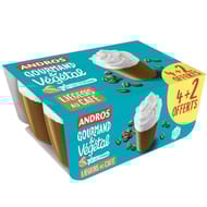 Andros gourmand & végétal liégeois végétal café 4x90g +2 offerts