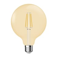 Ampoule filament décorative verre ambre forme globe 95mm