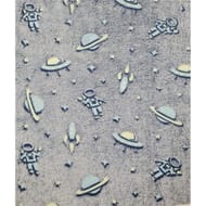 Plaid phosphorescent 130cm 160cm avec 2cm ourlet espace