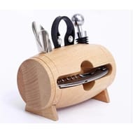 Coffret sommelier 5 pièces forme tonneau