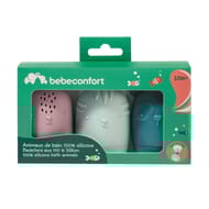 3 jouets en silicone animaux pour bain - Bébé confort