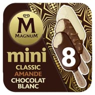 Magnum mini classic amande chocolat blanc 8x55ml 337g