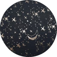 Set de table en feutrine 32cm clair de lune or brillant