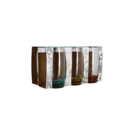 Lot de 6 gobelets marco 39cl fond couleur forme haute