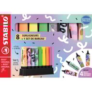 Set de bureau 8 stabilo boss original/4 fluo + 4 pastel by ju schnee