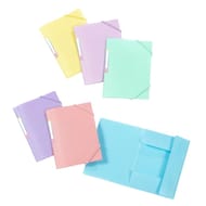 Chemise a elastique 3 rabats 12x16cm rainb pastel